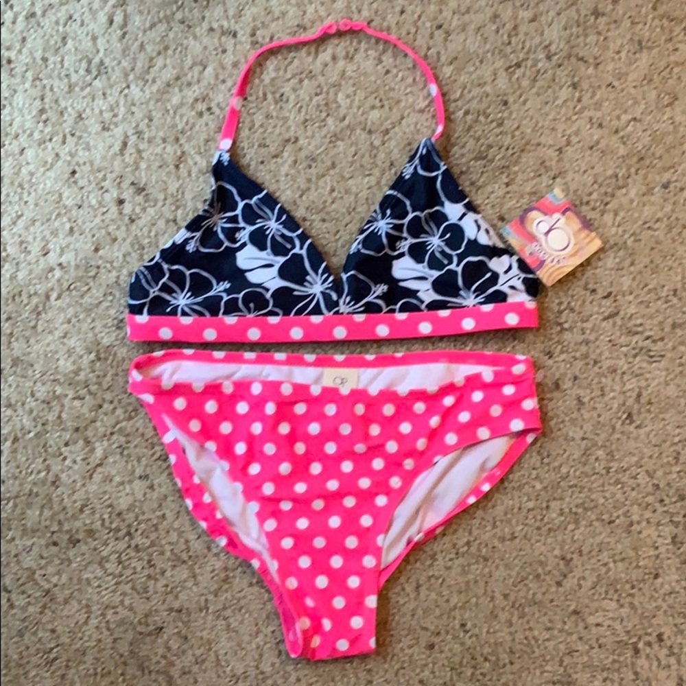Size 10/12.  2 piece bathing suit
